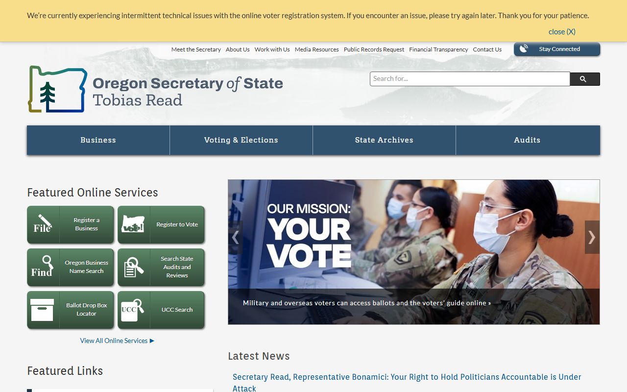 Oregon State Archives for historical Oregon felony records